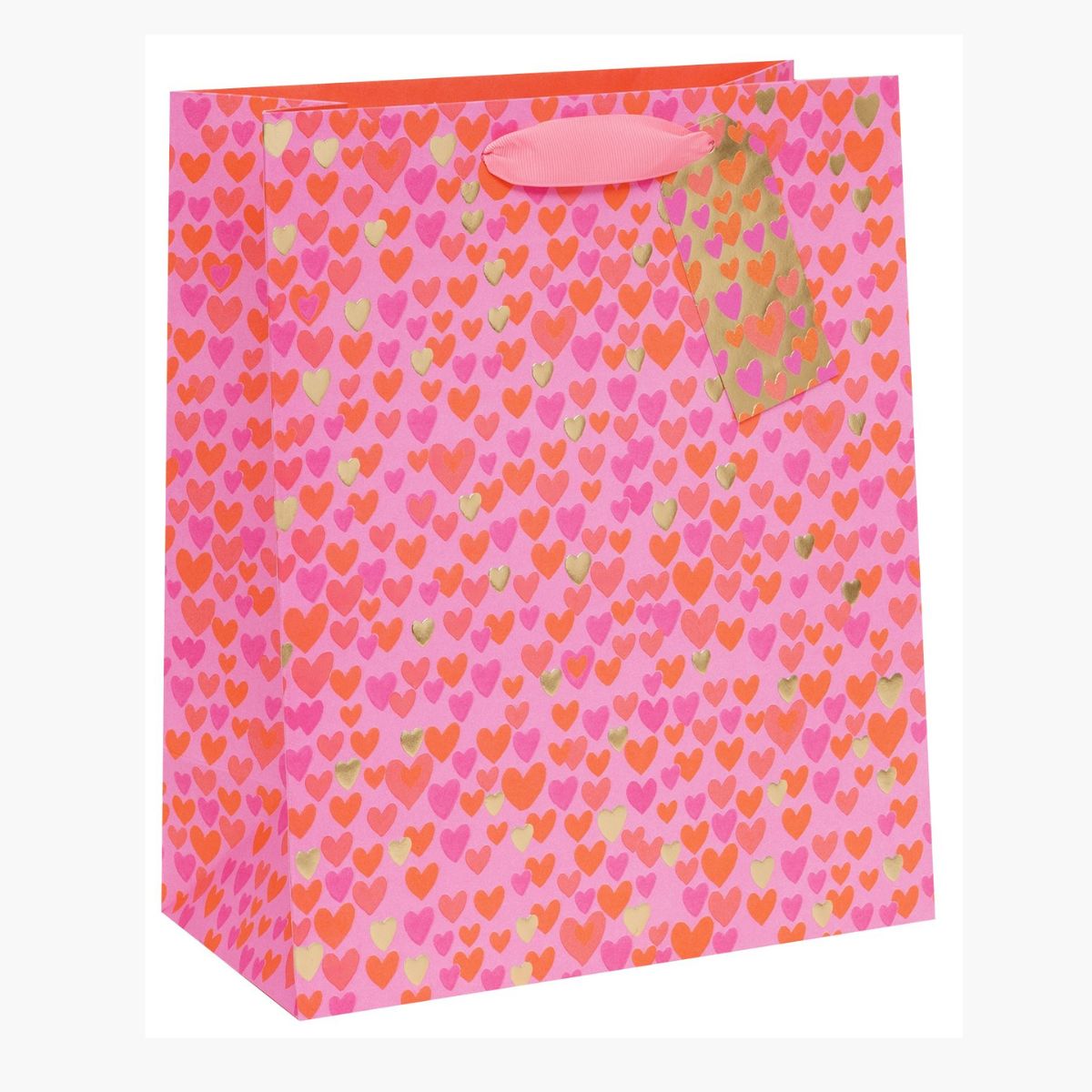 Gift Bag Large - Neon Love Hearts