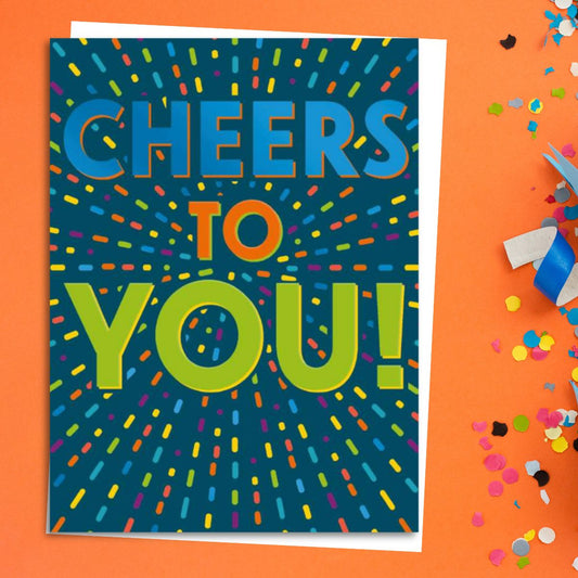 Crescendo Birthday Card - Cheers To You!