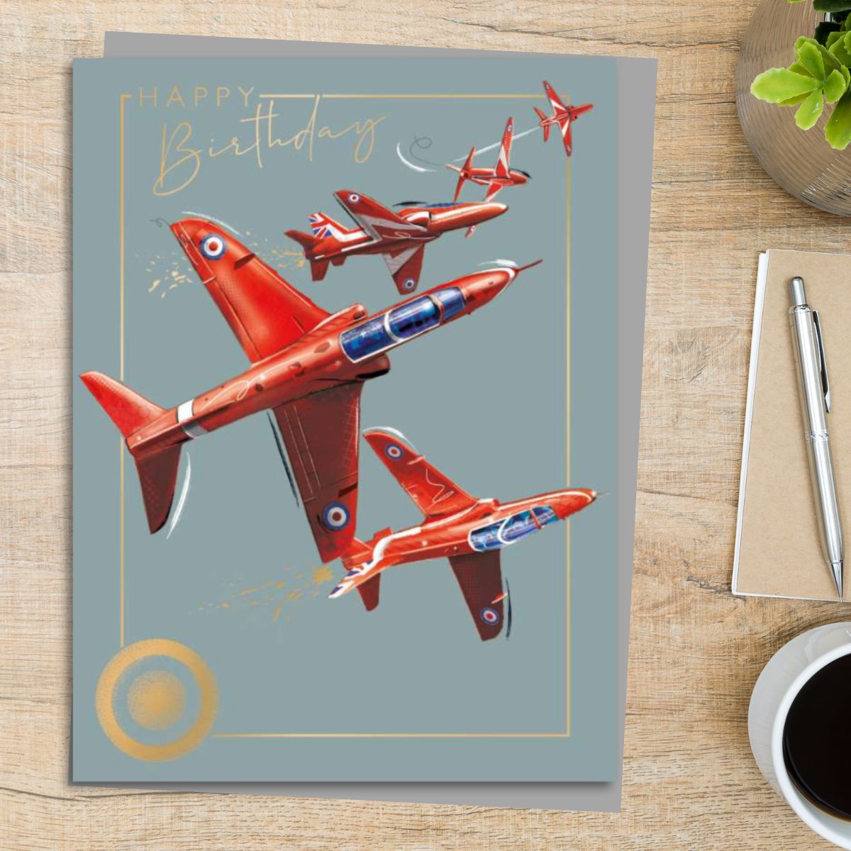 Aspire Birthday Card - Red Arrows