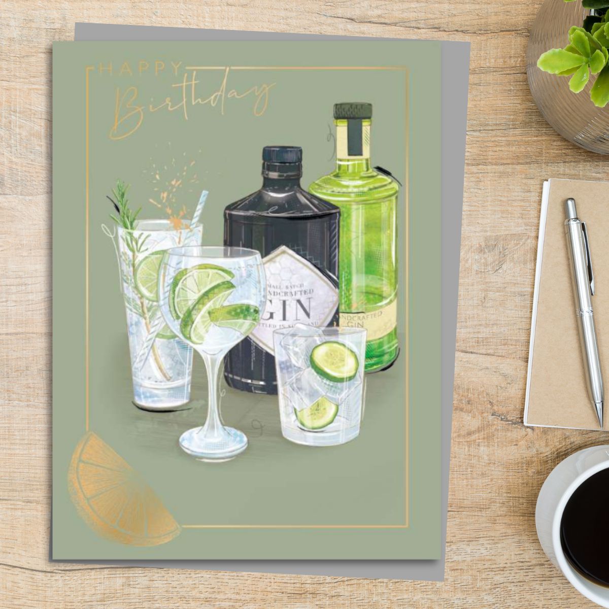 Aspire Birthday Card - Gin