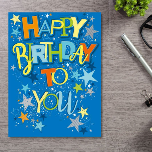 Decoupage Birthday Card - Birthday Text