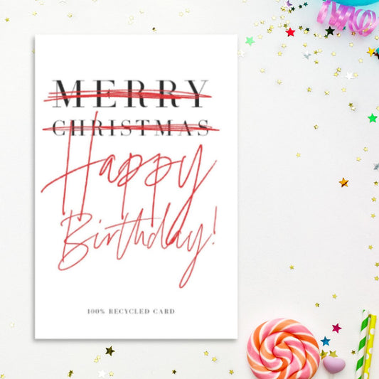 Folx Funny Card - Merry Christmas/Happy Birthday!