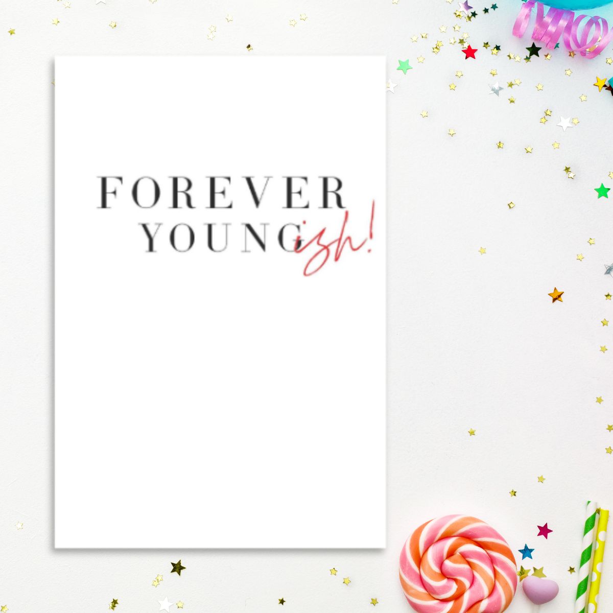 Folx Funny Card - Forever Young-Ish