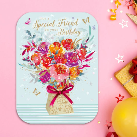 Friend Birthday Card - Floral Bouquet