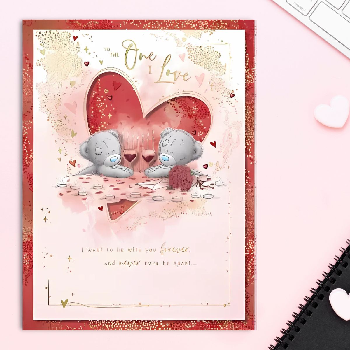 One I Love Valentine's Day Boxed Card - Me To You Bears Dining