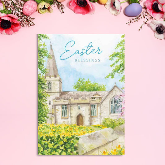 Easter Cards - Easter Blessings Church Pack Of 4 Cards