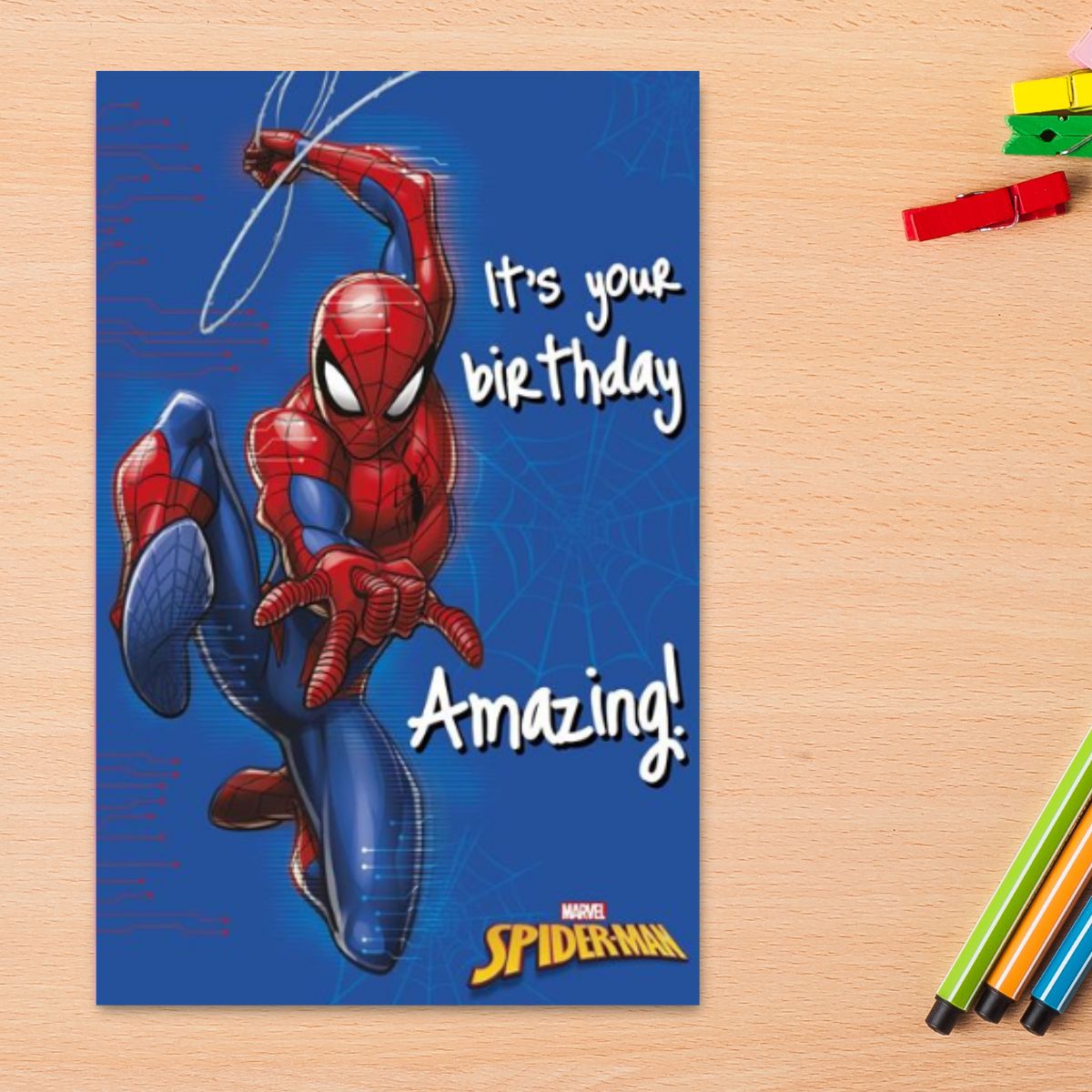 Disney Spiderman Birthday Card - Amazing!