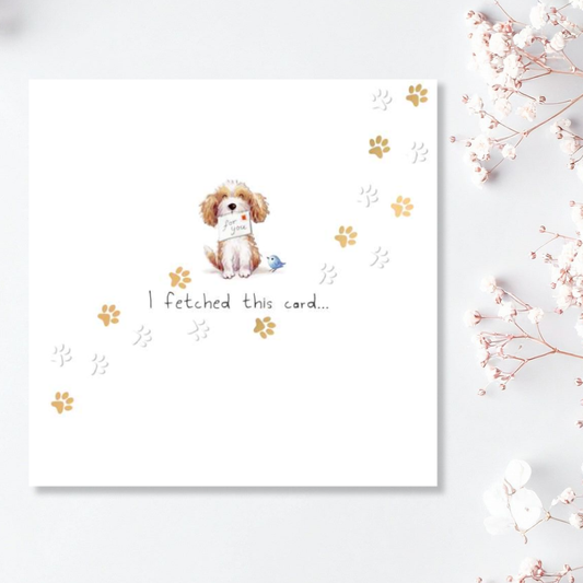 Bramble Moon Birthday Card - Fetched This Card...