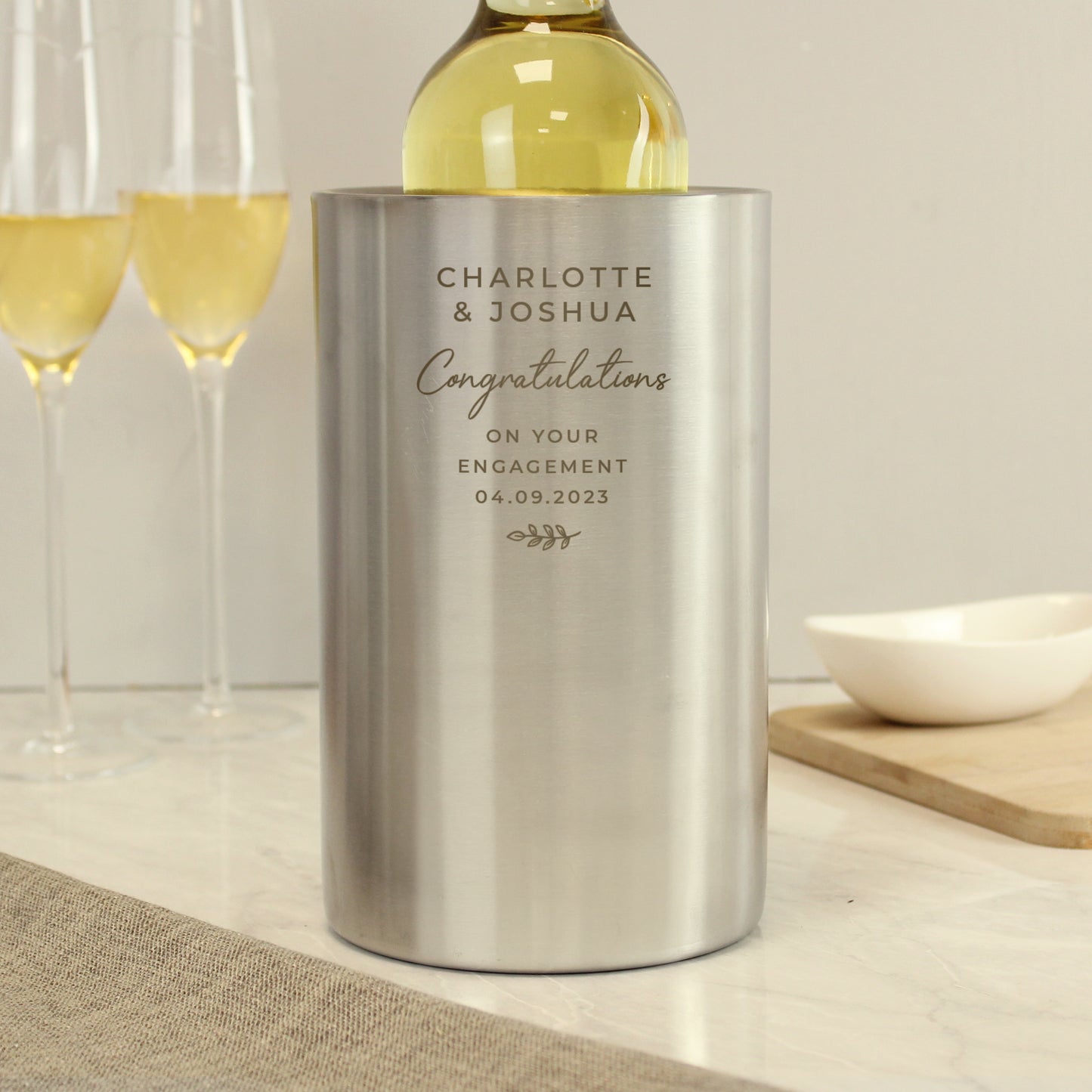 Engagement Gift - Personalised Wine Cooler