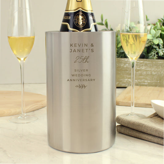 Any Year Anniversary Gift - Personalised Wine Cooler