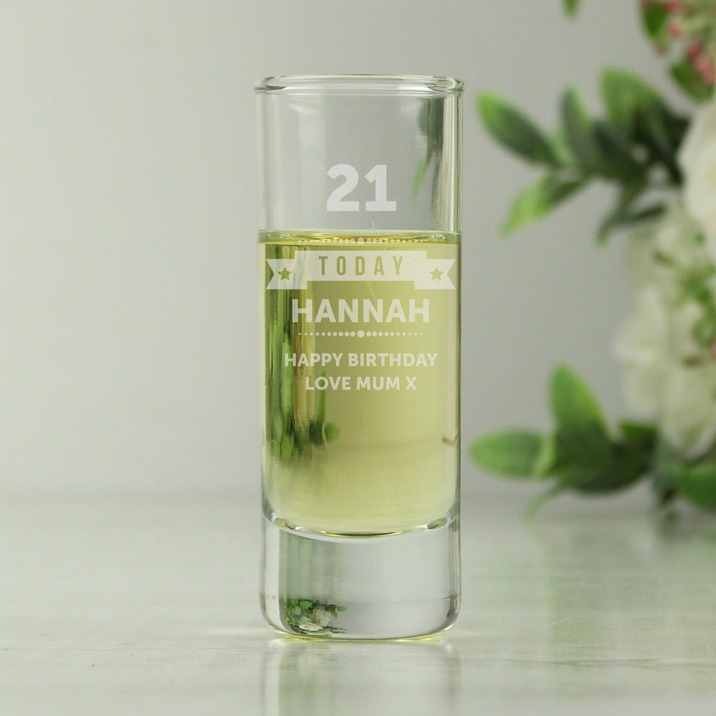 Big Age - Personalised Birthday Star Shot Glass