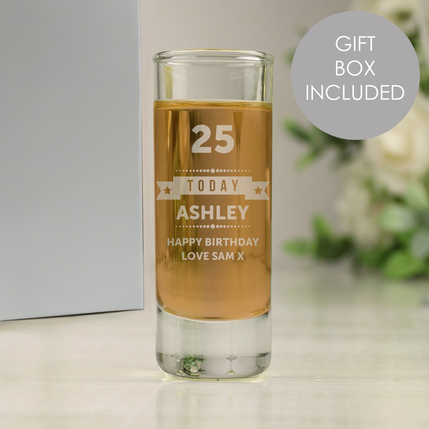 Big Age - Personalised Birthday Star Shot Glass