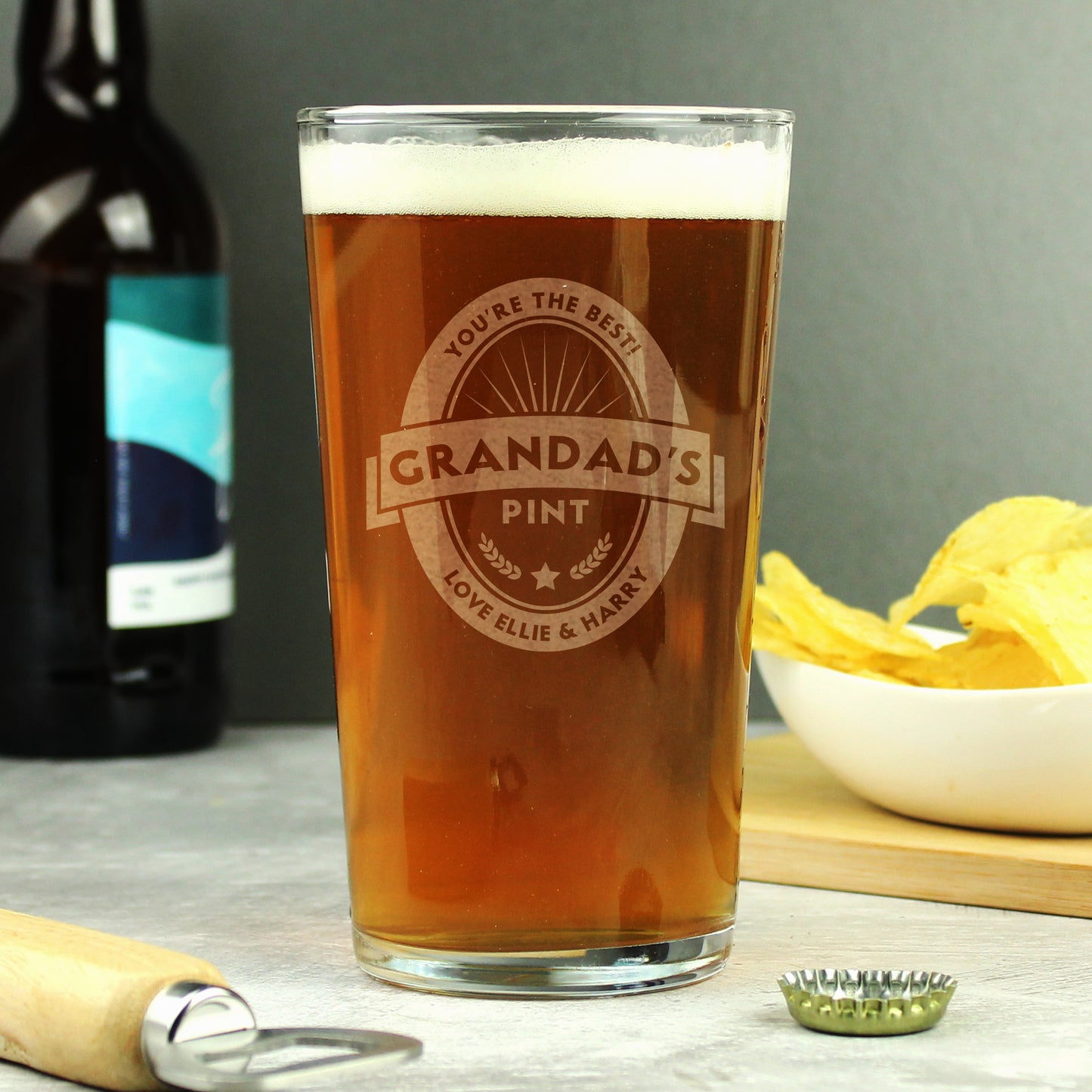 Personalised Gift - Beer Label Pint Glass