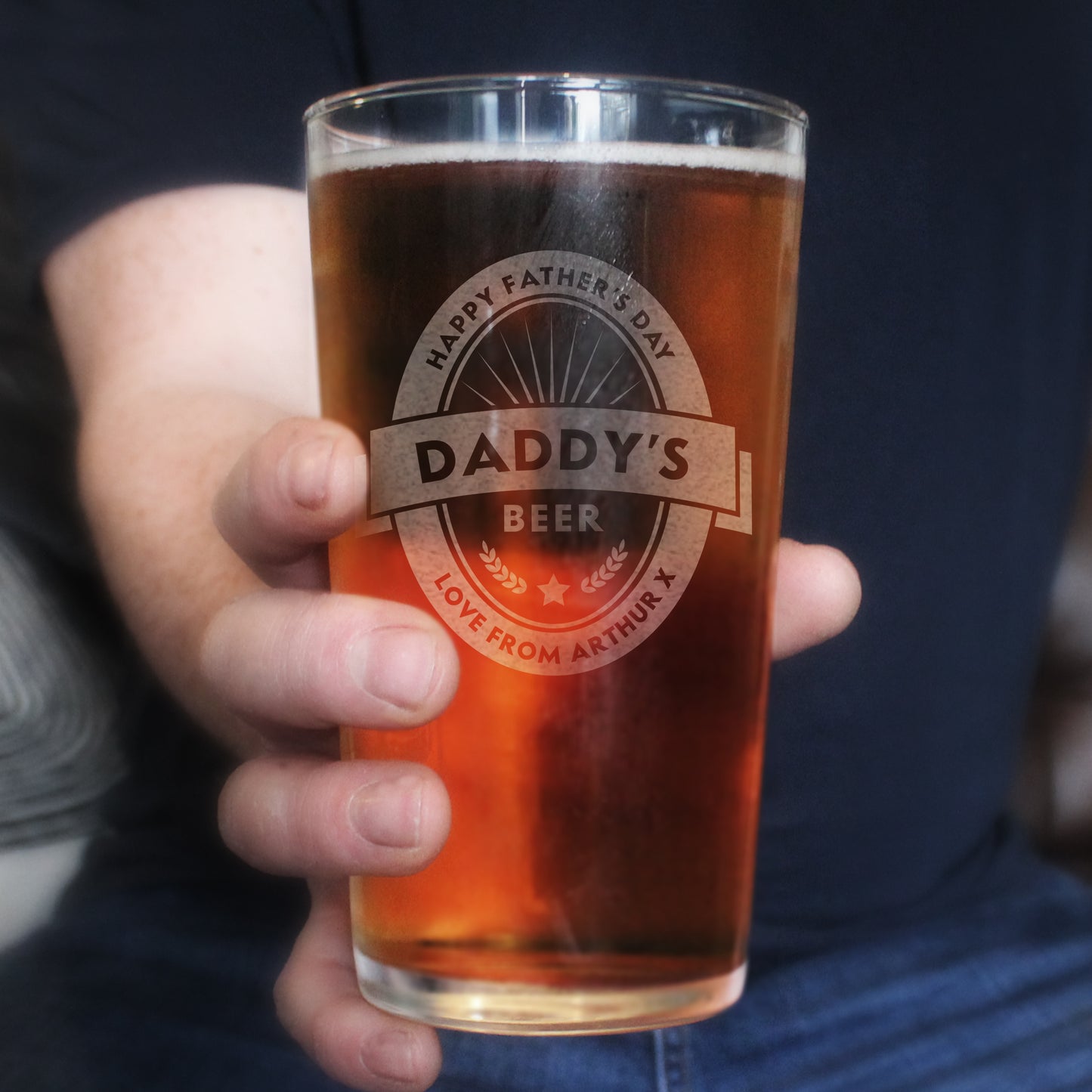Personalised Gift - Beer Label Pint Glass