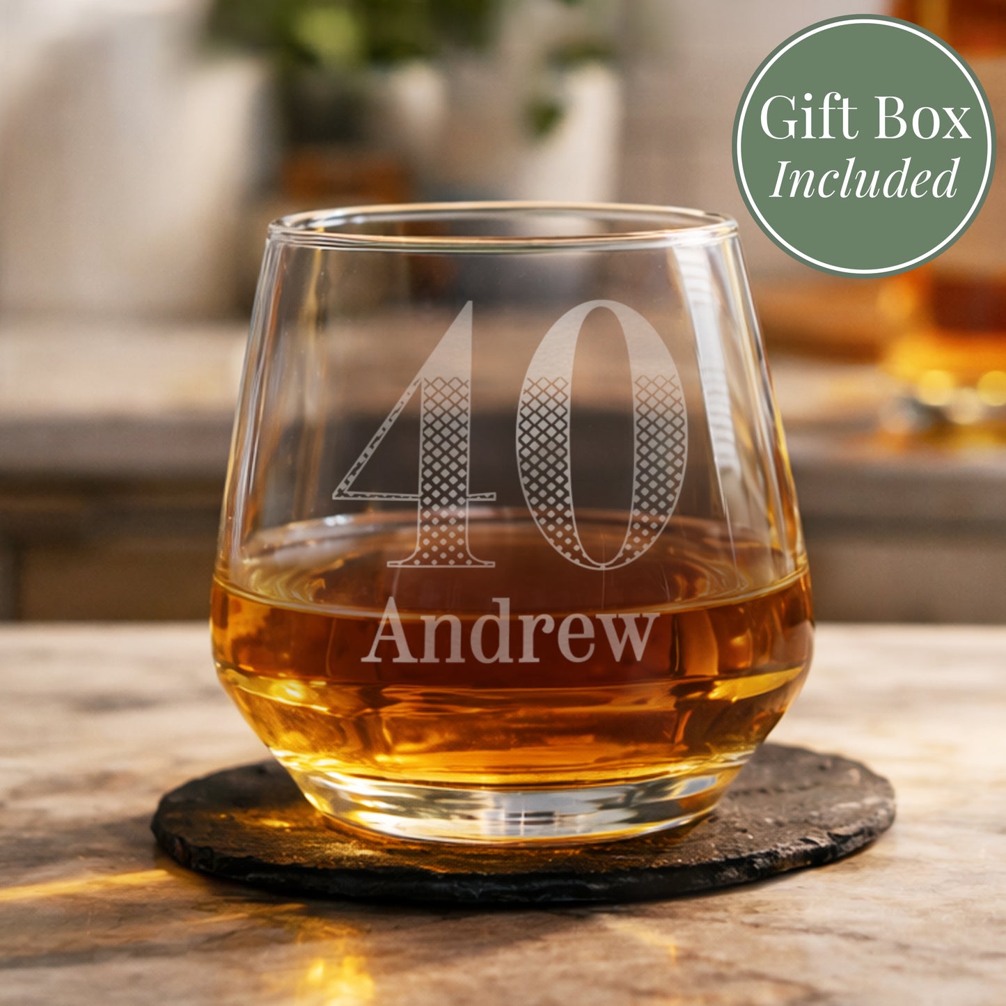 Age 40 Gift - Personalised Big Age Tumbler