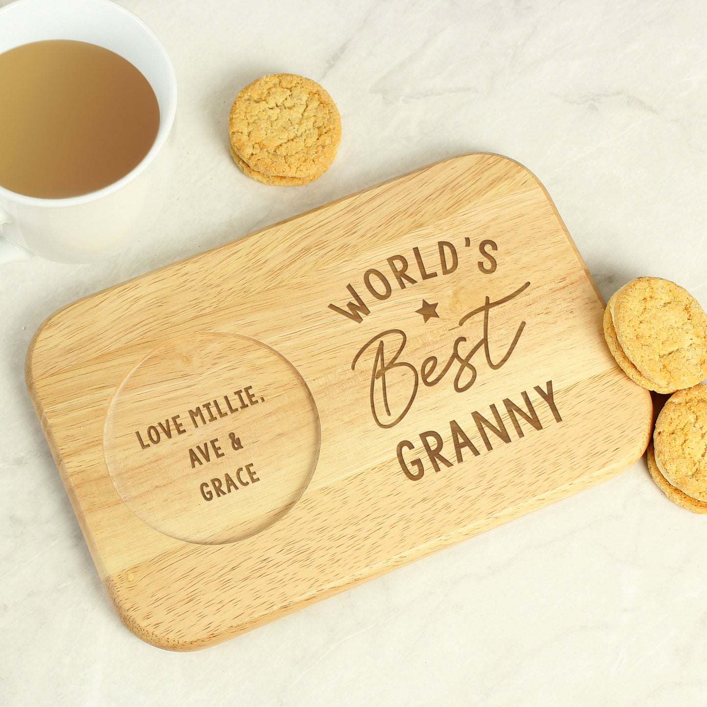 Personalised World's Best Teacher Coaster Tray