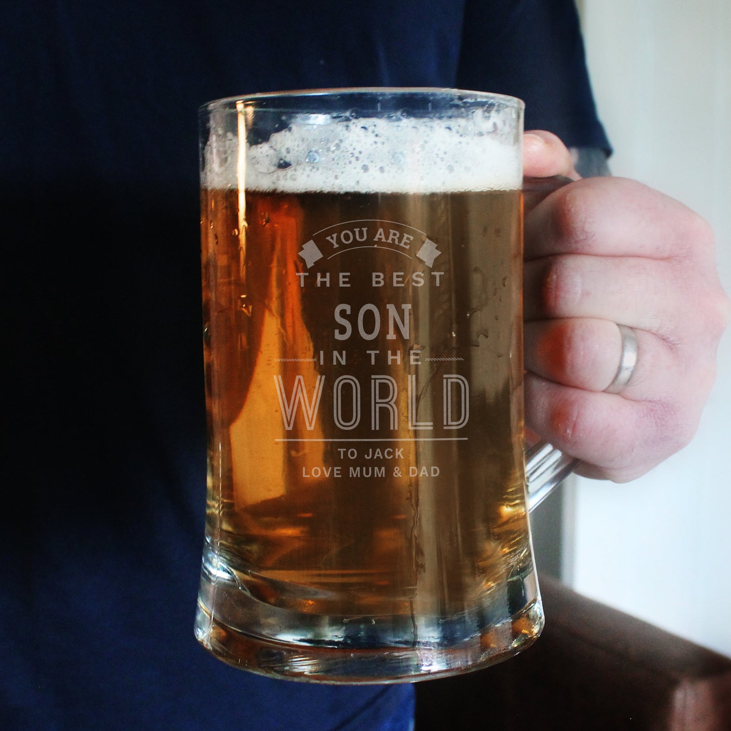 Personalised Glass - Best In The World Pint Stern Tankard