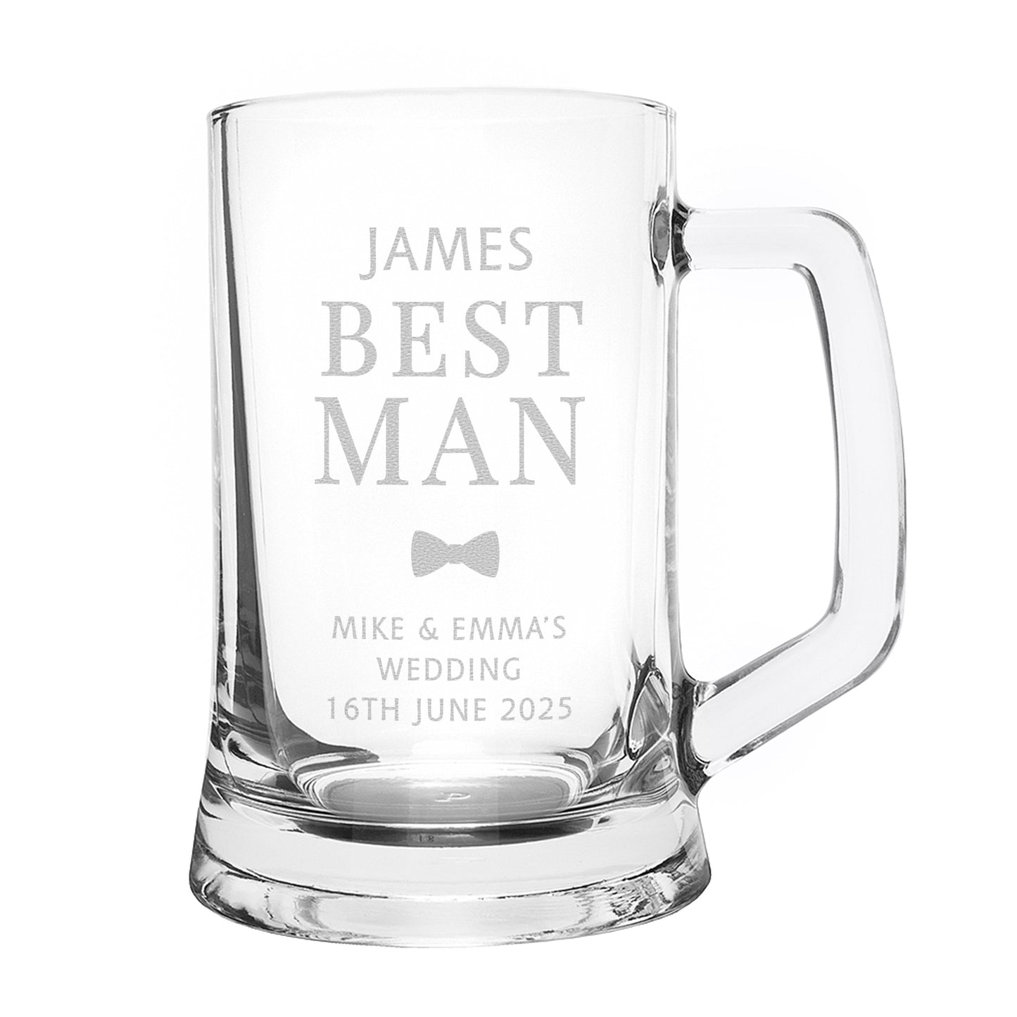 Best Man Gift - Personalised Pint Stern Tankard