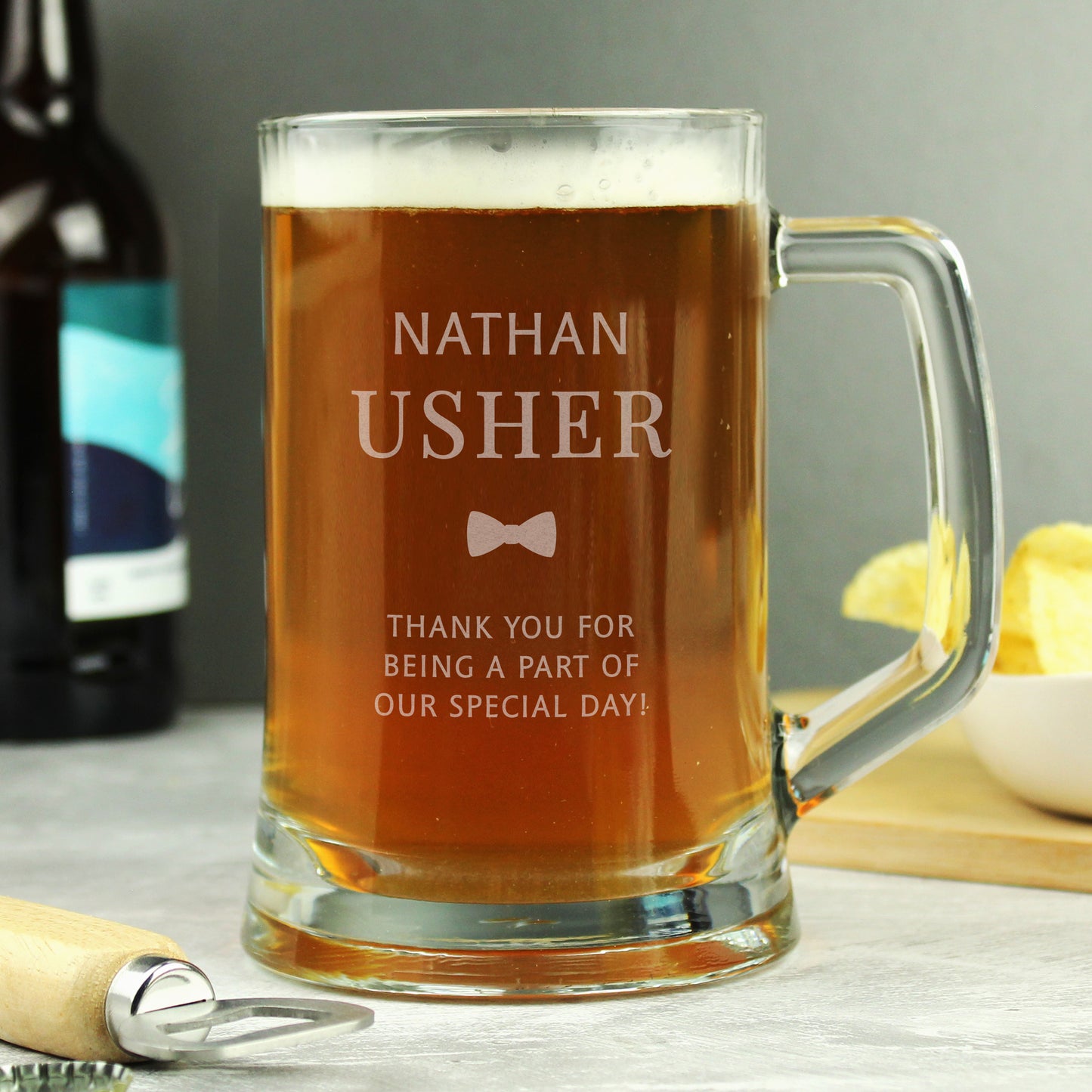 Usher Gift - Personalised Pint Stern Tankard