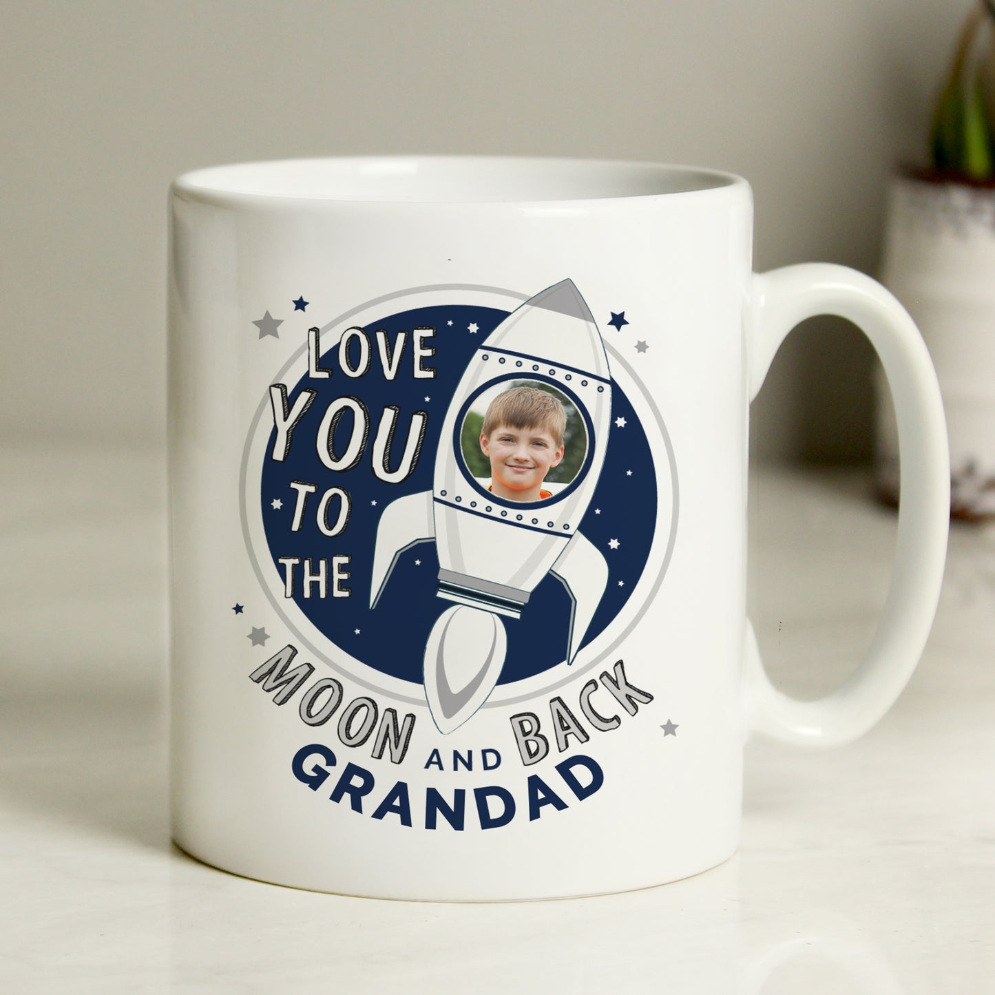 Personalised Gift - Photo Upload Moon & Back Mug