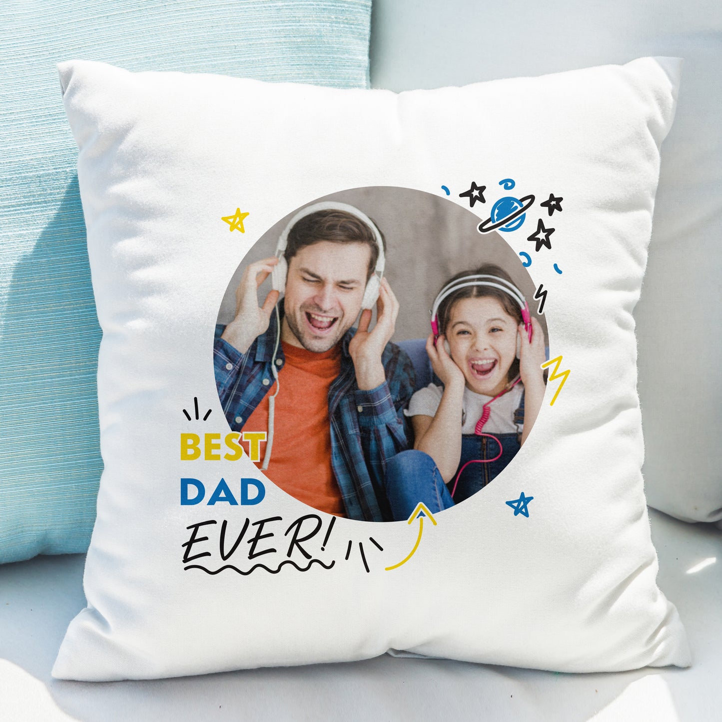 Personalised Gift - Photo Upload Best Ever Cushion