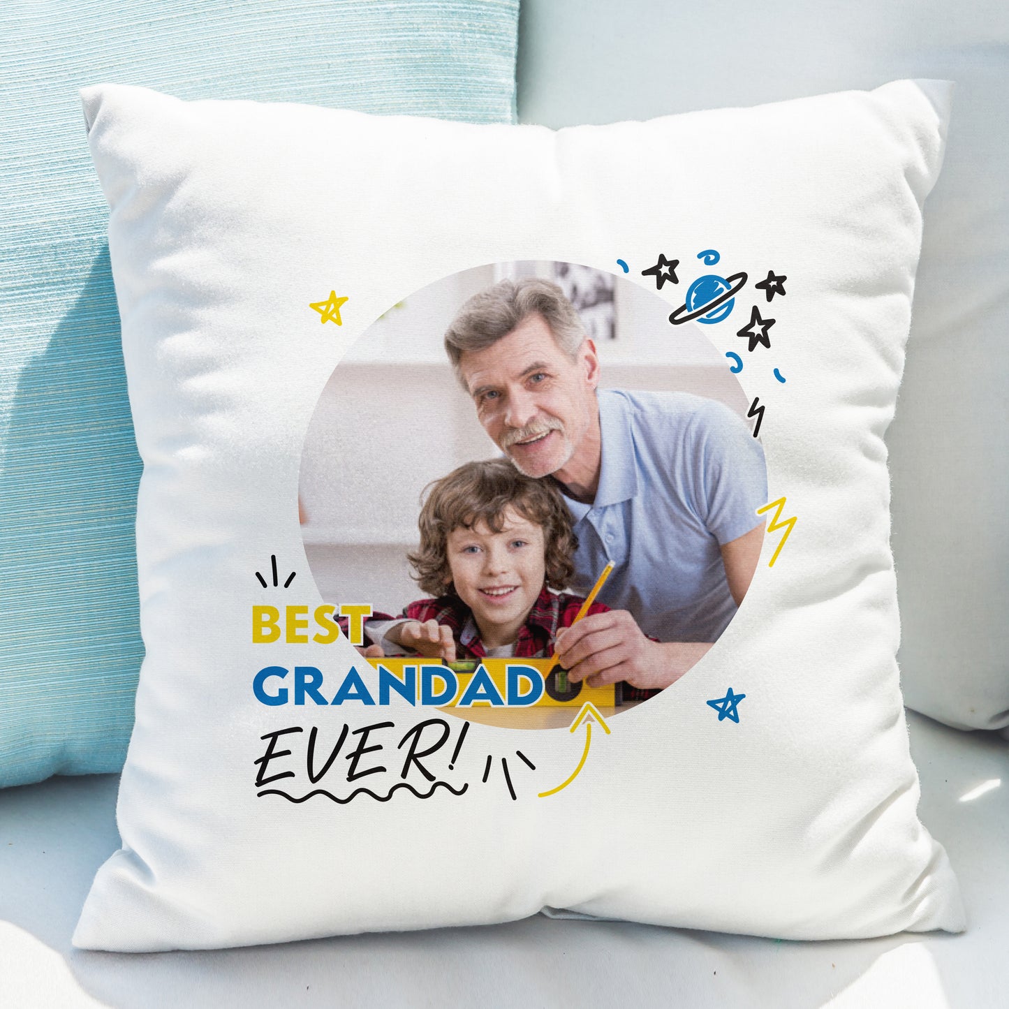 Personalised Gift - Photo Upload Best Ever Cushion