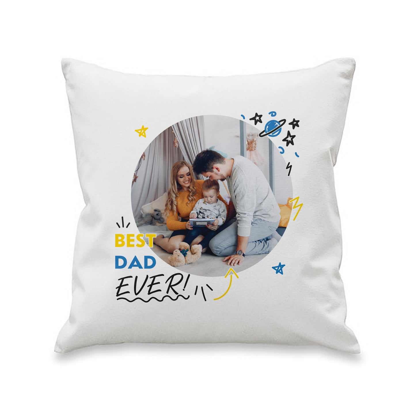 Personalised Gift - Photo Upload Best Ever Cushion