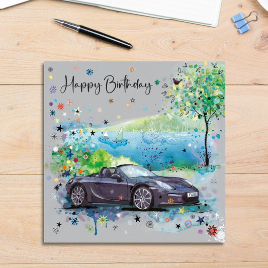 Carnival Birthday Card - Classic Car