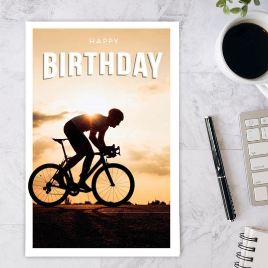 Gentlemen's Gallery Birthday Card - Cycling