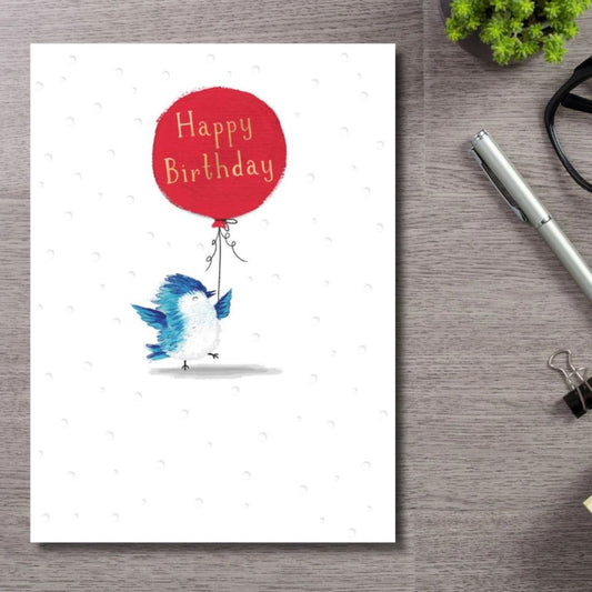 Decoupage Birthday Card - Bird & Balloon