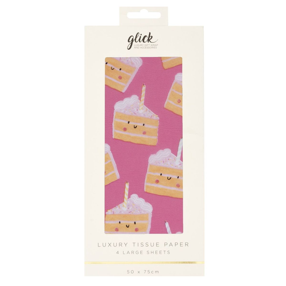 Printed Tissue Paper - Cakey Pink