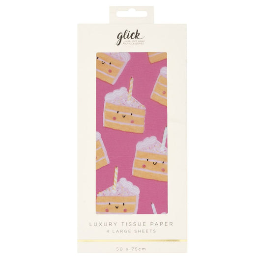 Printed Tissue Paper - Cakey Pink