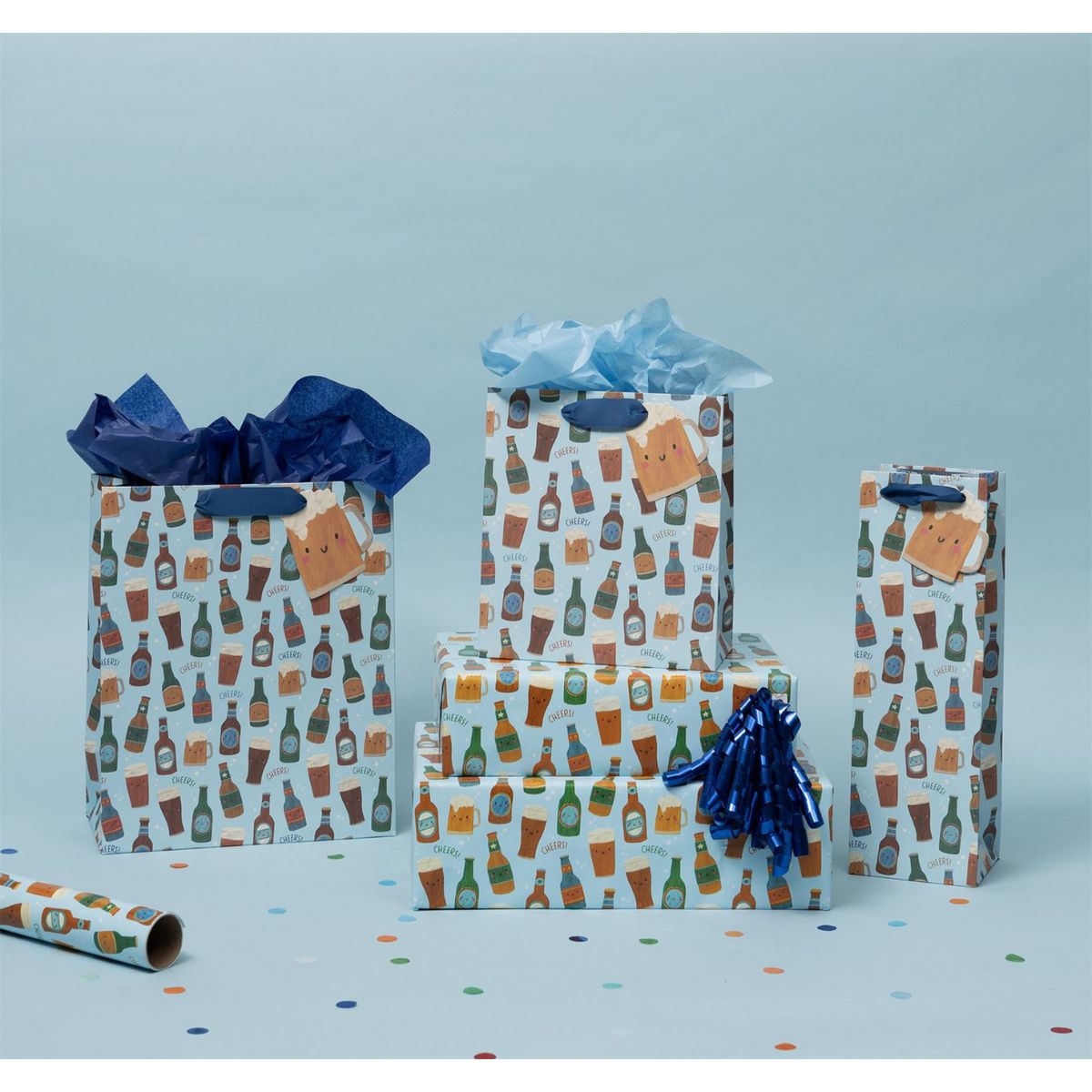 Gift Bag Medium - Beers & Cheers