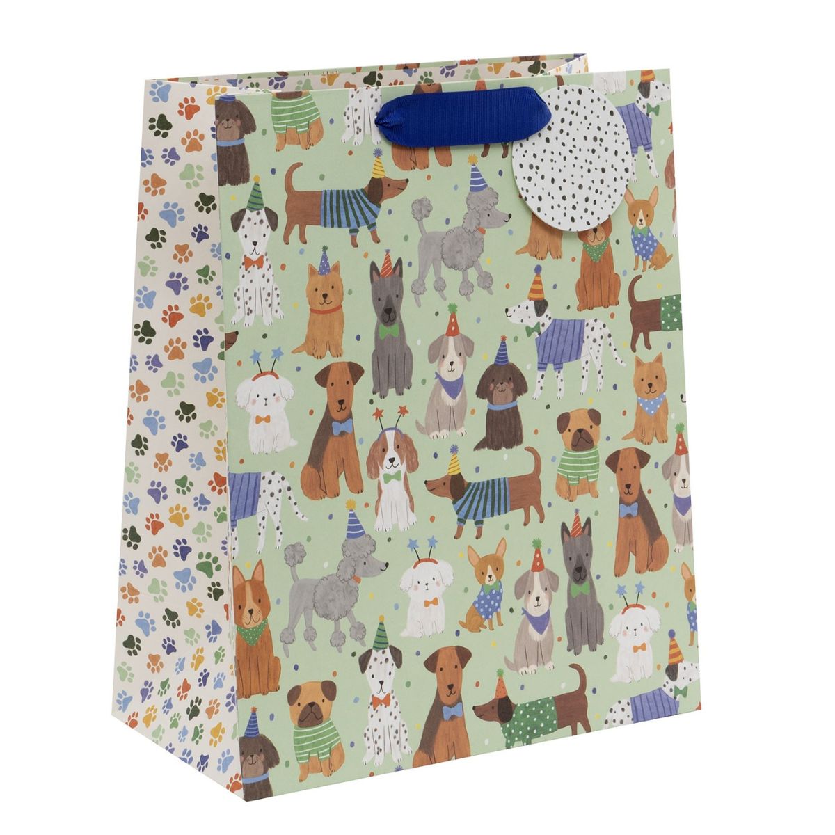 Gift Bag Large - Pretty Pooches Dogs In Hats