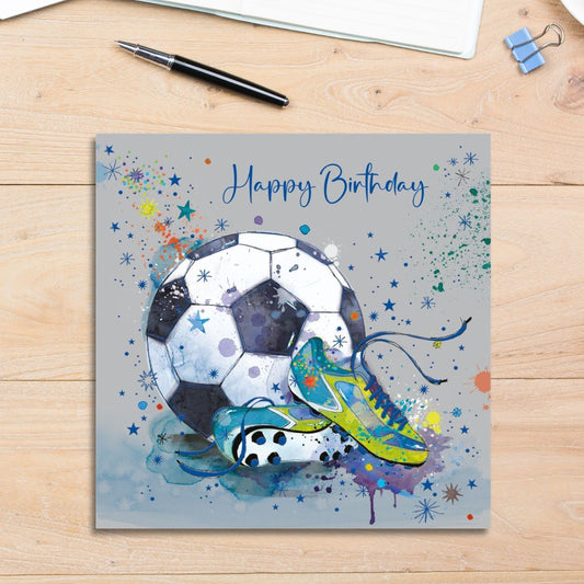 Carnival Birthday Card - Football