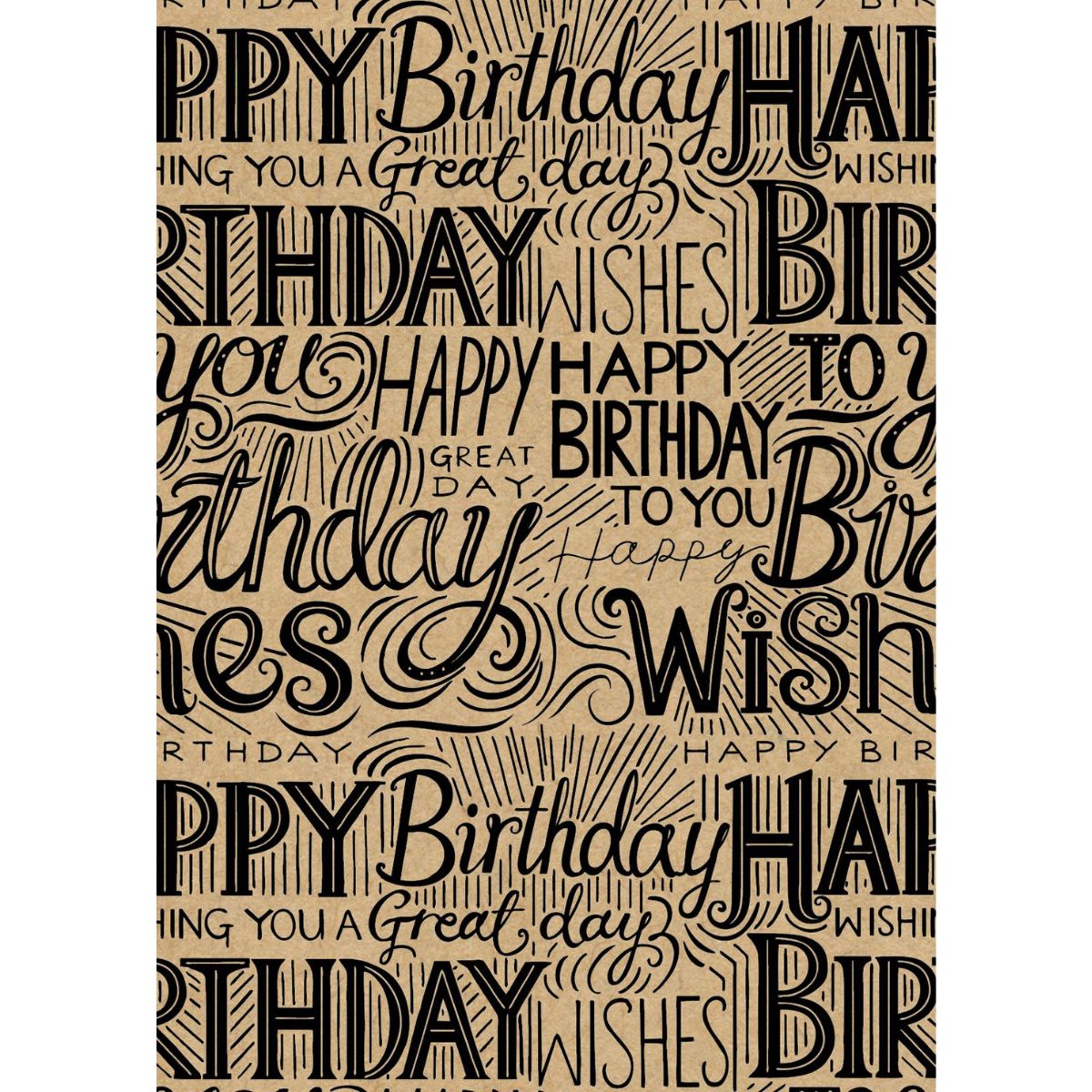 Giftwrap - Luxury Krafty Birthday