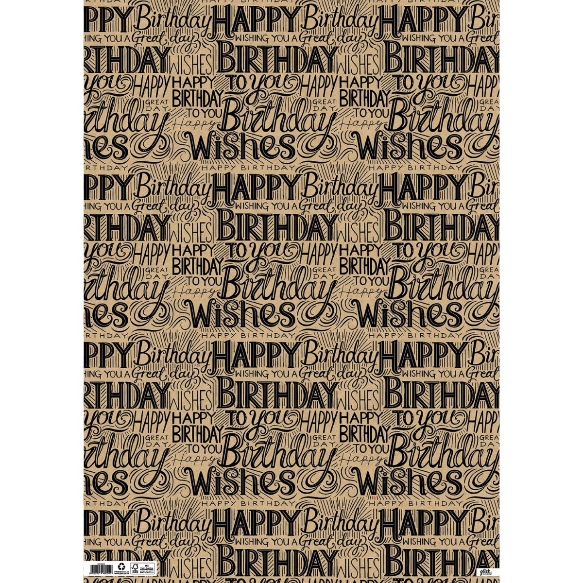 Giftwrap - Luxury Krafty Birthday