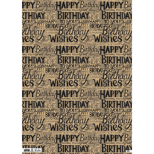 Giftwrap - Luxury Krafty Birthday