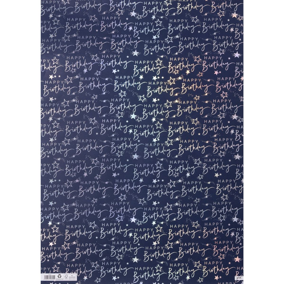 Giftwrap - Luxury Blue Script