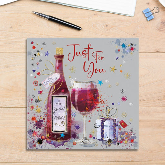 Carnival Birthday Card - Just For You Wine
