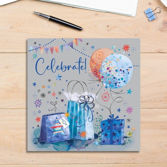 Carnival Birthday Card - Celebrate!