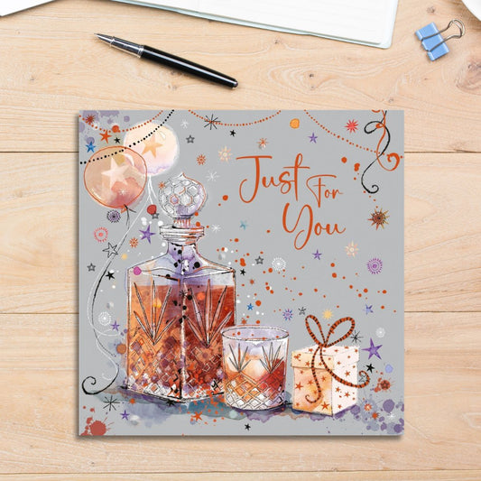 Carnival Birthday Card - Whisky