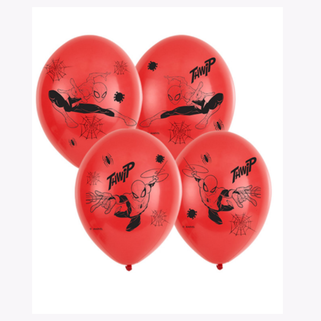 Amscan Balloons - 6 x Marvel Spiderman Latex