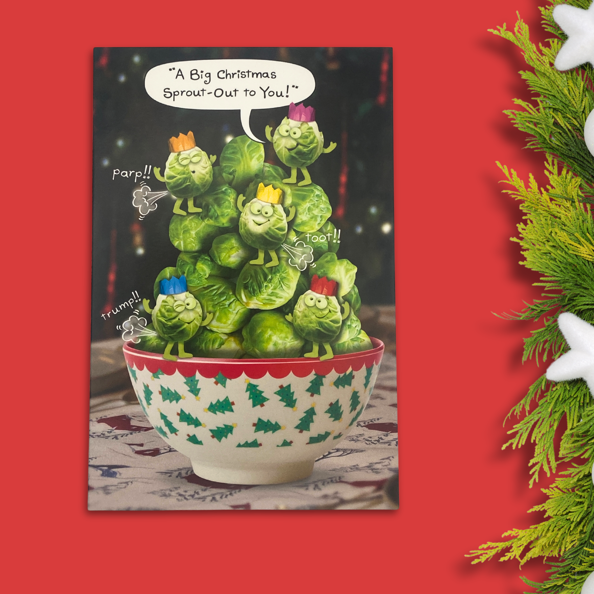 Funny Christmas Card - Out Of The Ark Sprout-Out