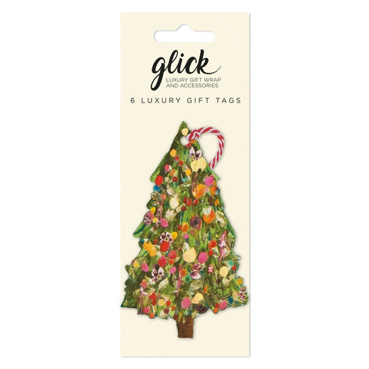 Christmas Tags Multipack - 6 x Exquisite Evergreen