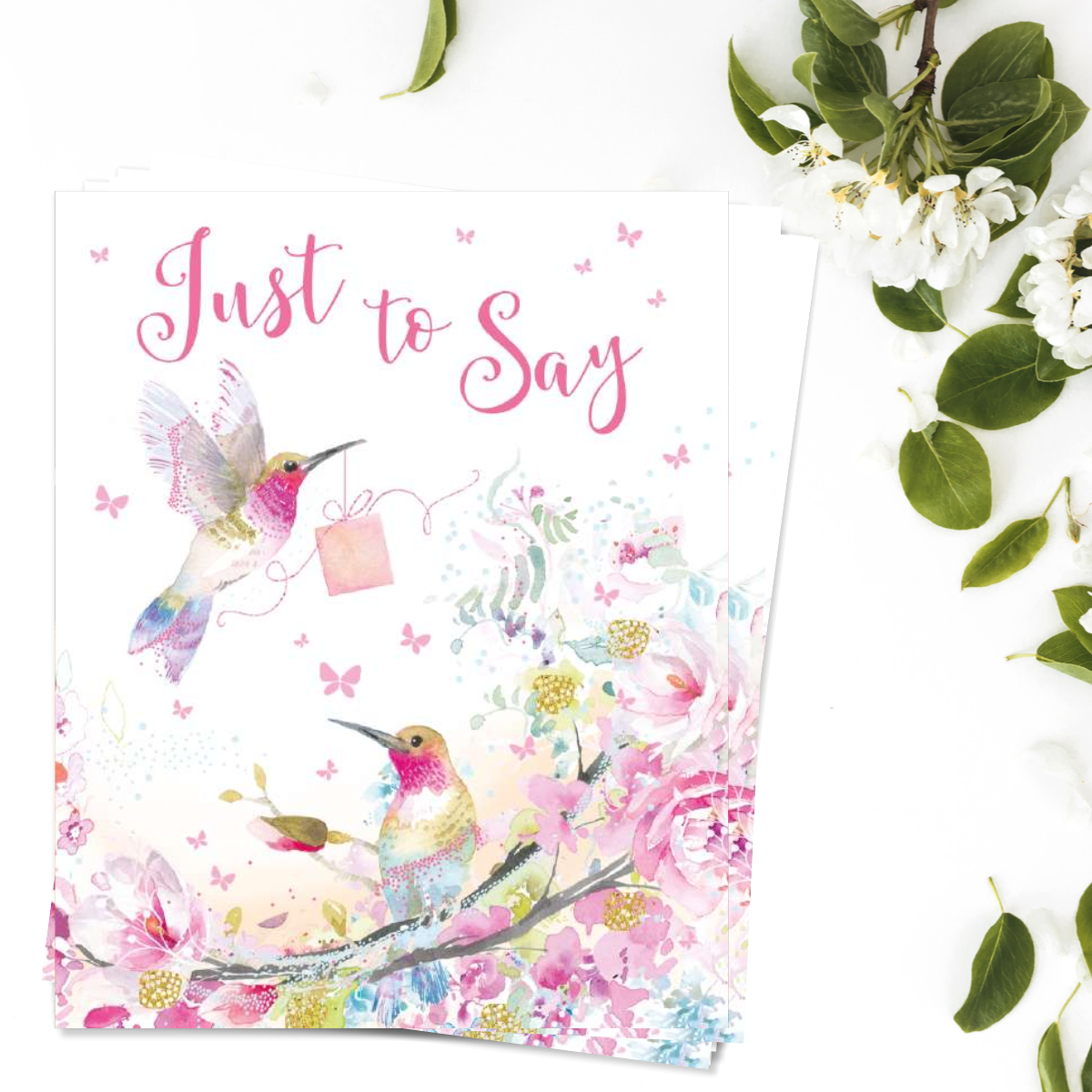 Notelets Just To Say - Hummingbirds - Pack Of 4