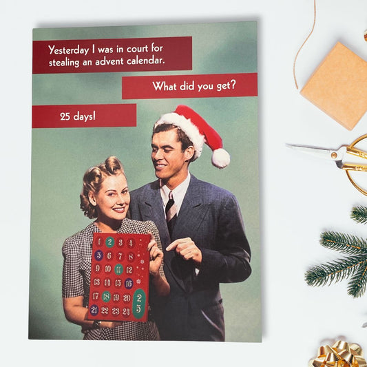 Funny Christmas Card - Advent Calendar