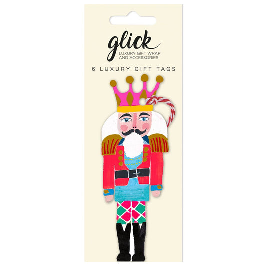 Christmas Tags Multipack - 6 x Nutcracker