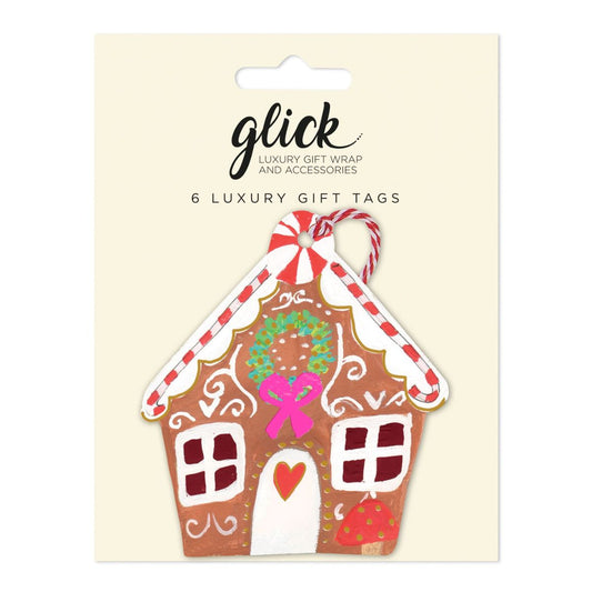 Christmas Tags Multipack - 6 x Gingerbread House