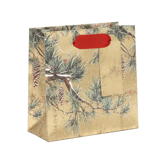 Christmas Gift Bag Small - Gilded Grove Gold
